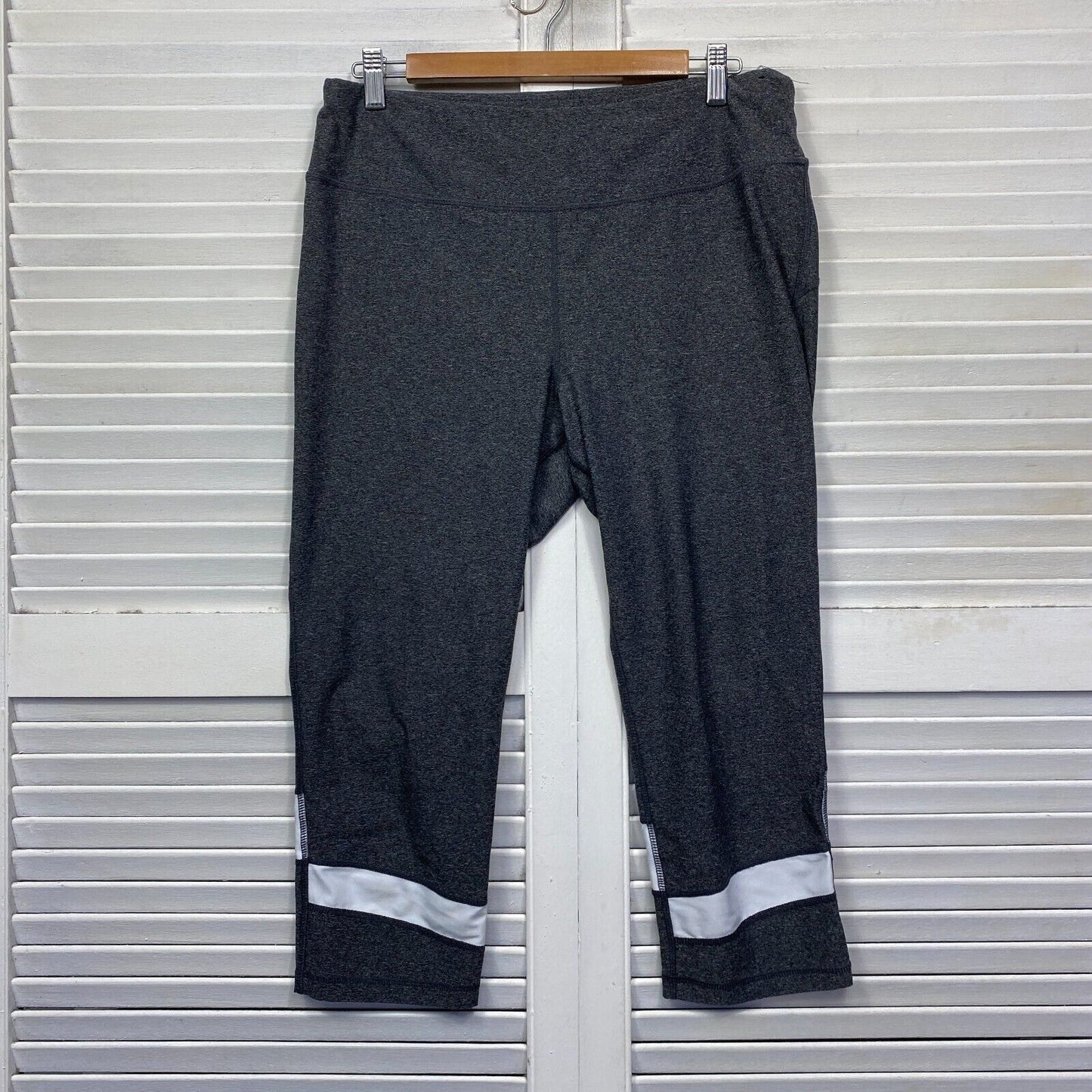 Anko Active Leggings Size 18 Grey Activewear 7/8 Length