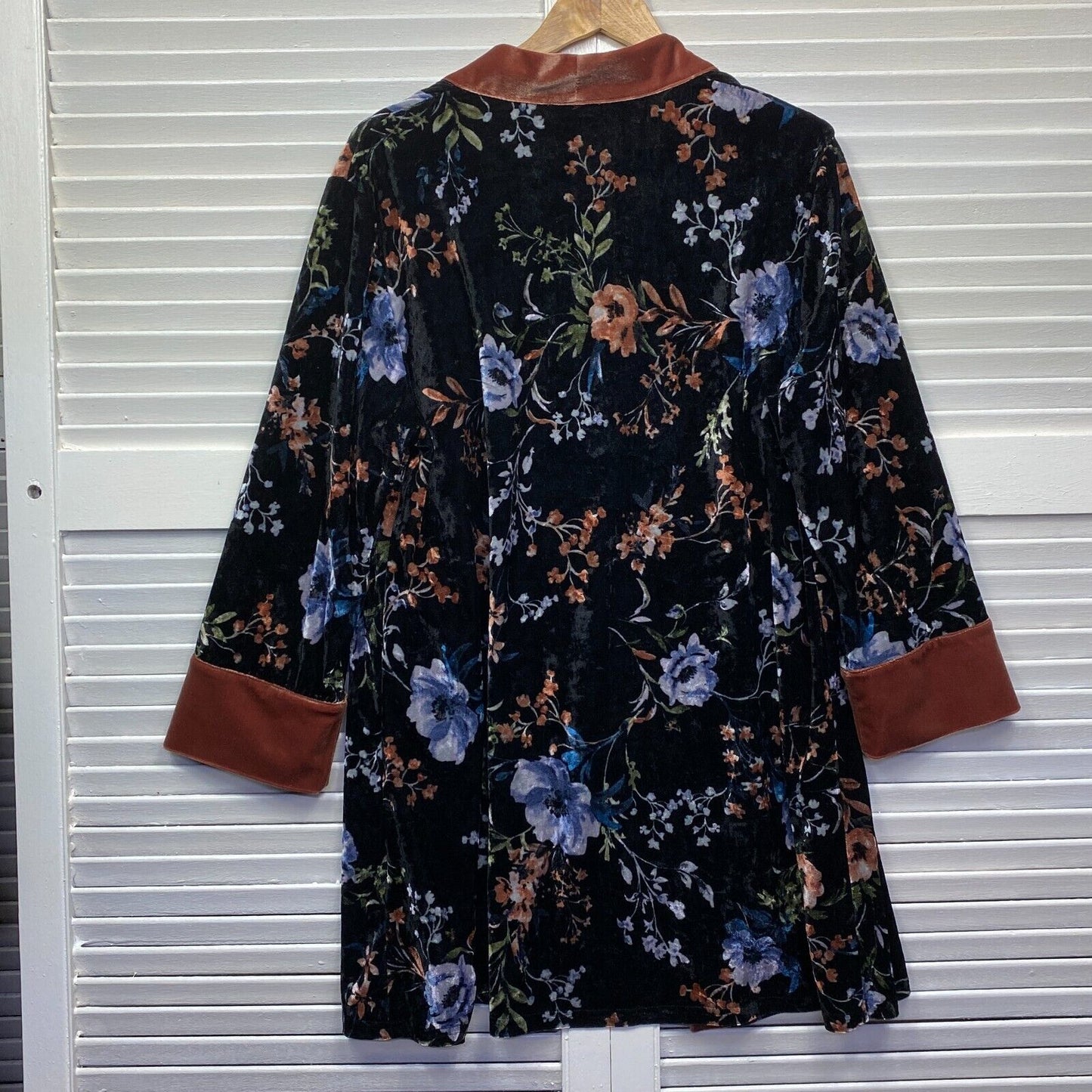 Swish Top Duster Jacket Size 12/14/16 Velvet Floral Cocktail