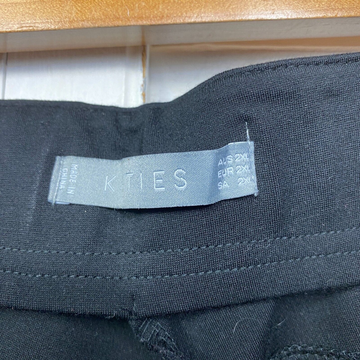 Katies Pants Size 2XL 18 Plus Black Pull On Office Workwear