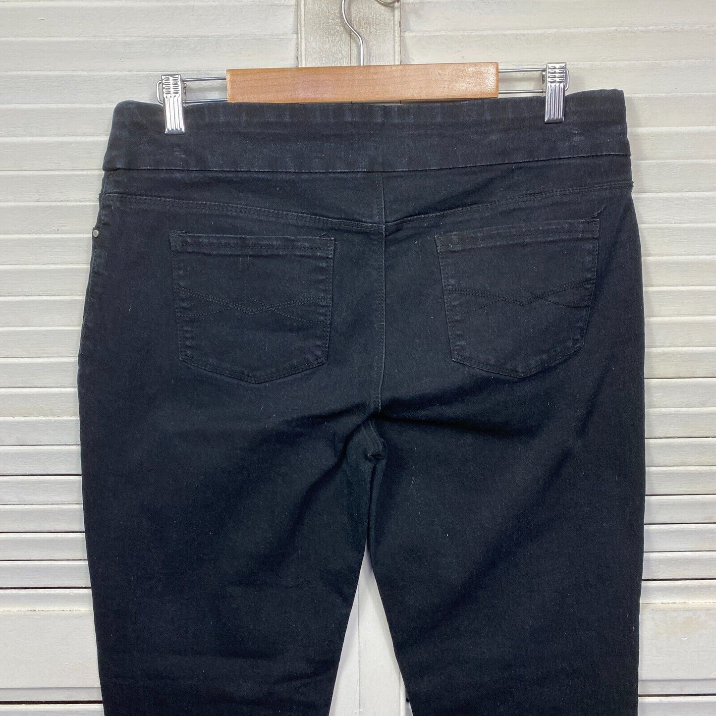 Katies Denim Jeans Pants Size 14 Black Pull On