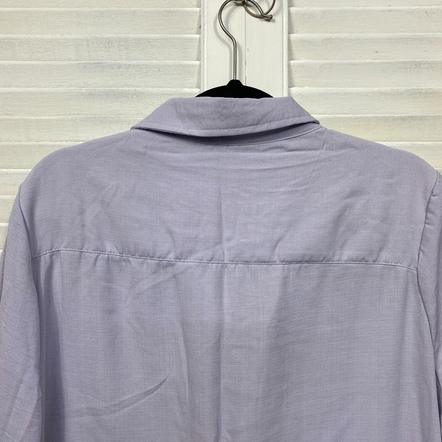 Millers Top Size 18 Plus Mauve Lavender Button Up Roll Tab Sleeve