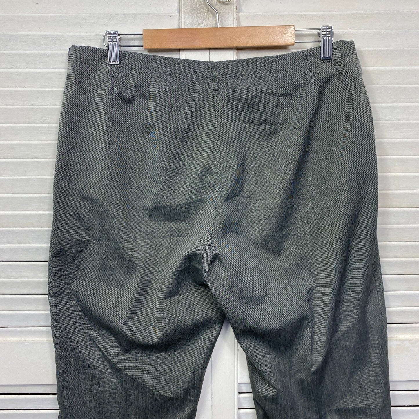 Jane Lamerton Pants Size 16 Petites Grey Pockets Long Pants Office Work