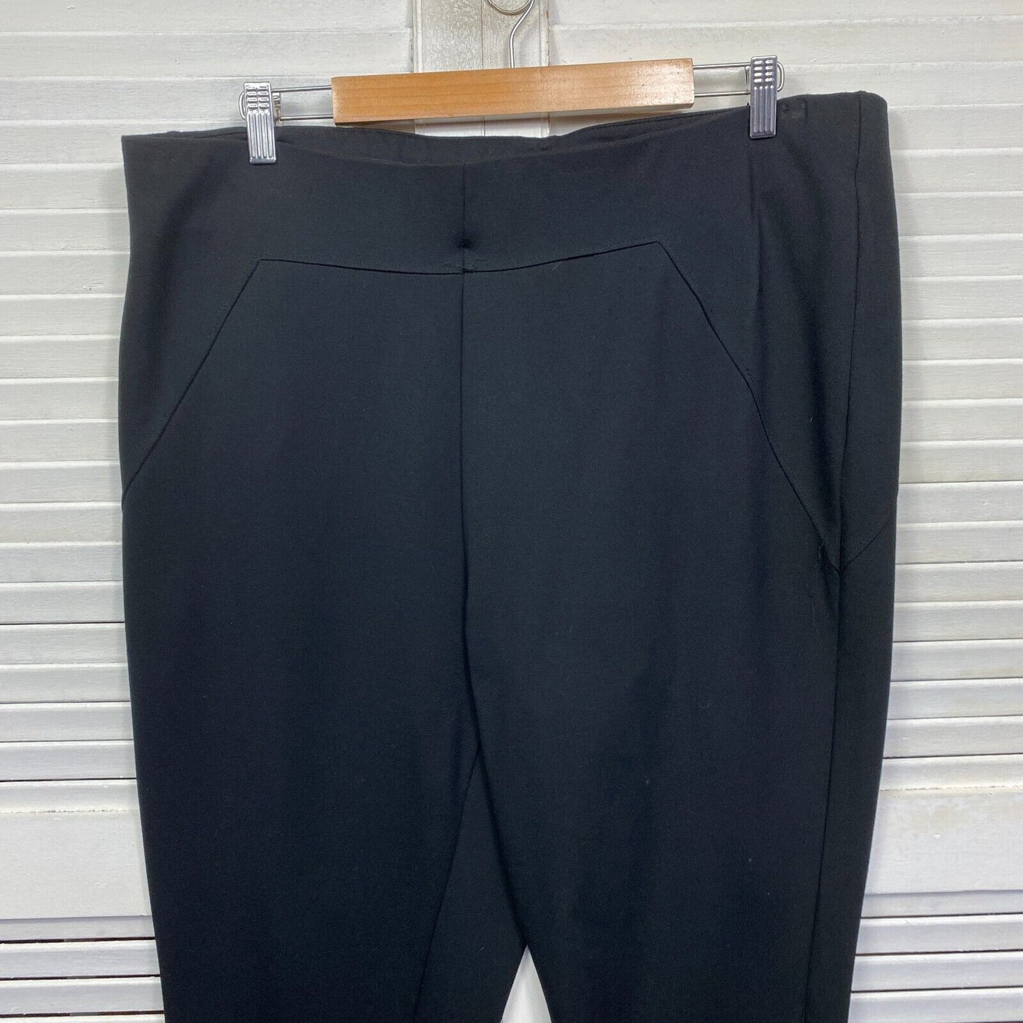 Katies Pants Size 2XL 18 Plus Black Pull On Office Workwear