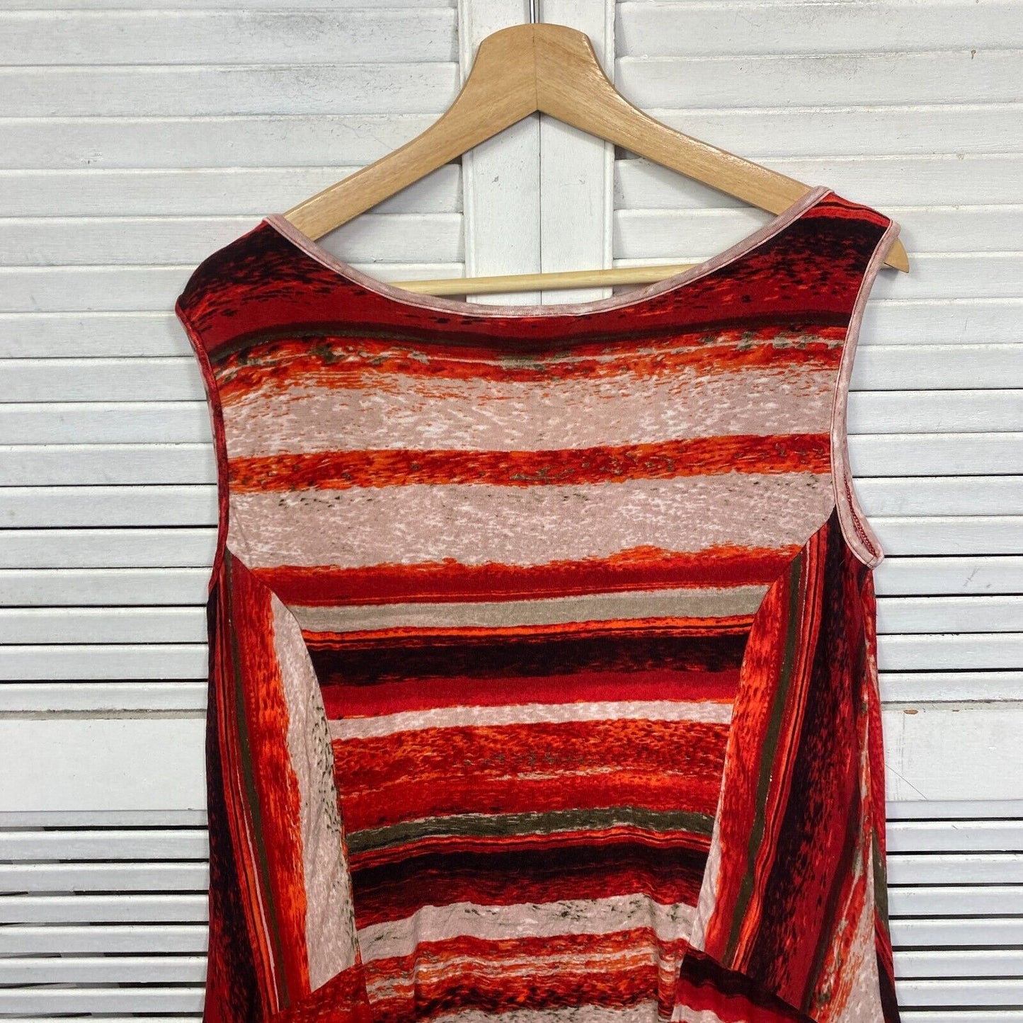 Autograph Top Size 14 Plus Multicoloured Sleeveless Tunic