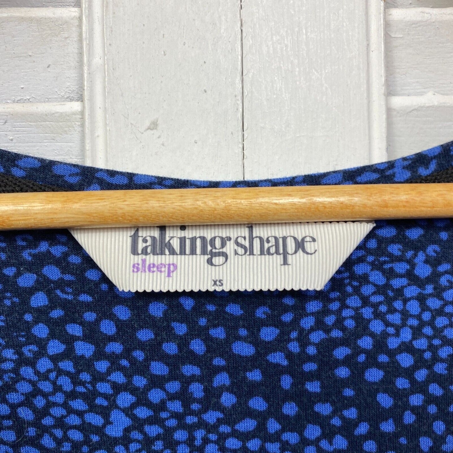 Taking Shape Sleep Top Size 14 Plus XS Sleepwear PJ Blue Viscose