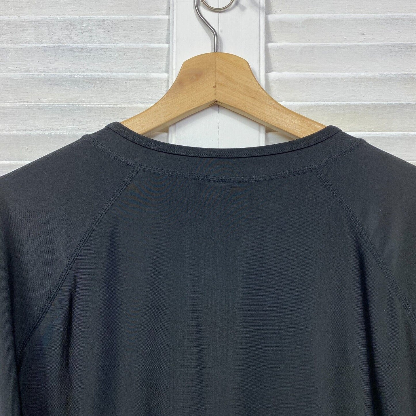 Target Swim Shirt Top Size 24 Plus Black Full Zip Up Long Sleeve