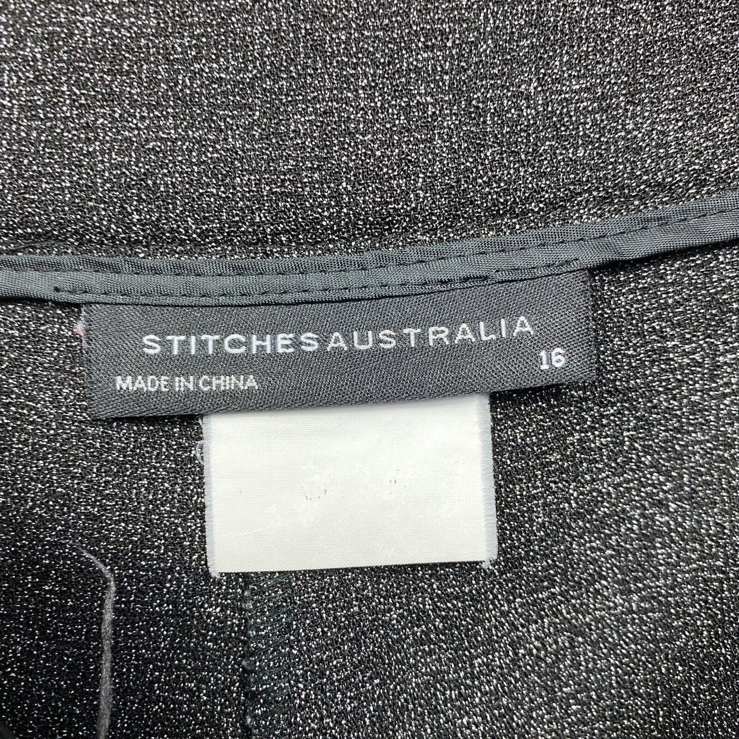 Stitches Australia Dress Pants Size 16 Plus Grey Zip Fly Pockets Office