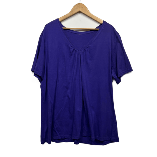 Purple Short Sleeve Casual T-Shirt Size 16 18?