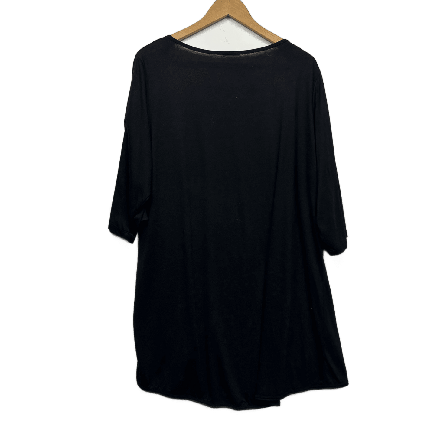 Black Shrug Jacket Size 18 - 20? Plus Black Long Sleeve Open Front Longline