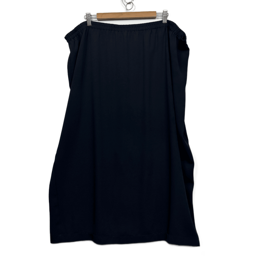 Derby Maxi Skirt Size 28 Black Solid Polyester Full Length