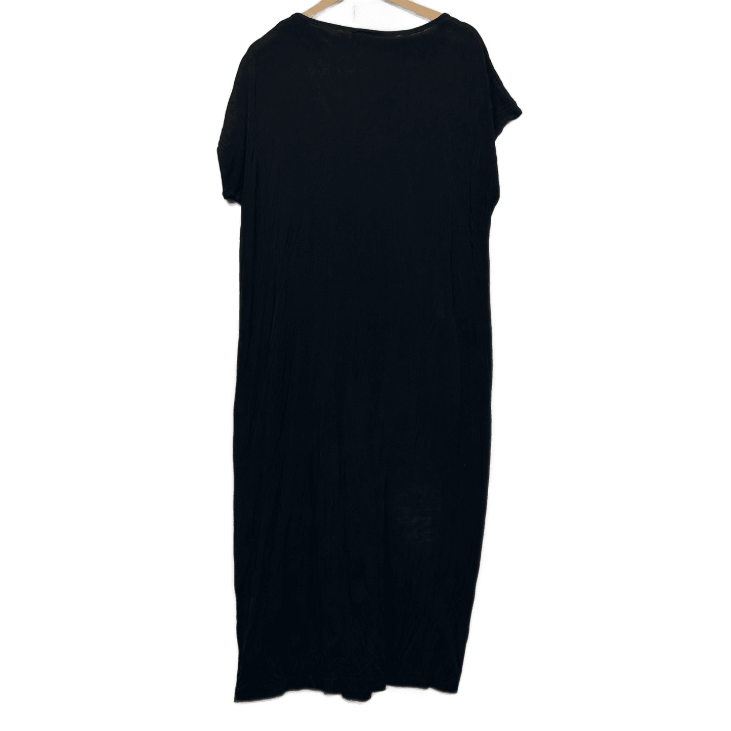 Taking Shape Black Short Sleeve Longline Dress Long Length Size 14 XS Plus