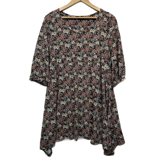 Crossroads Dress Size XL 16 Multicoloured Floral Knee Length