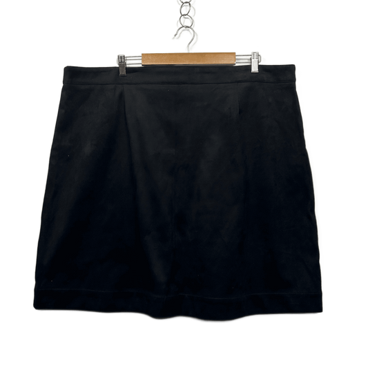 Avella Black Straight Skirt Short Length Size 22 Plus New
