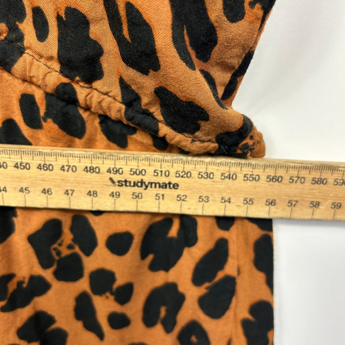 Animal Print Smock Dress Size 18 20 XXL  Rayon Short Sleeve
