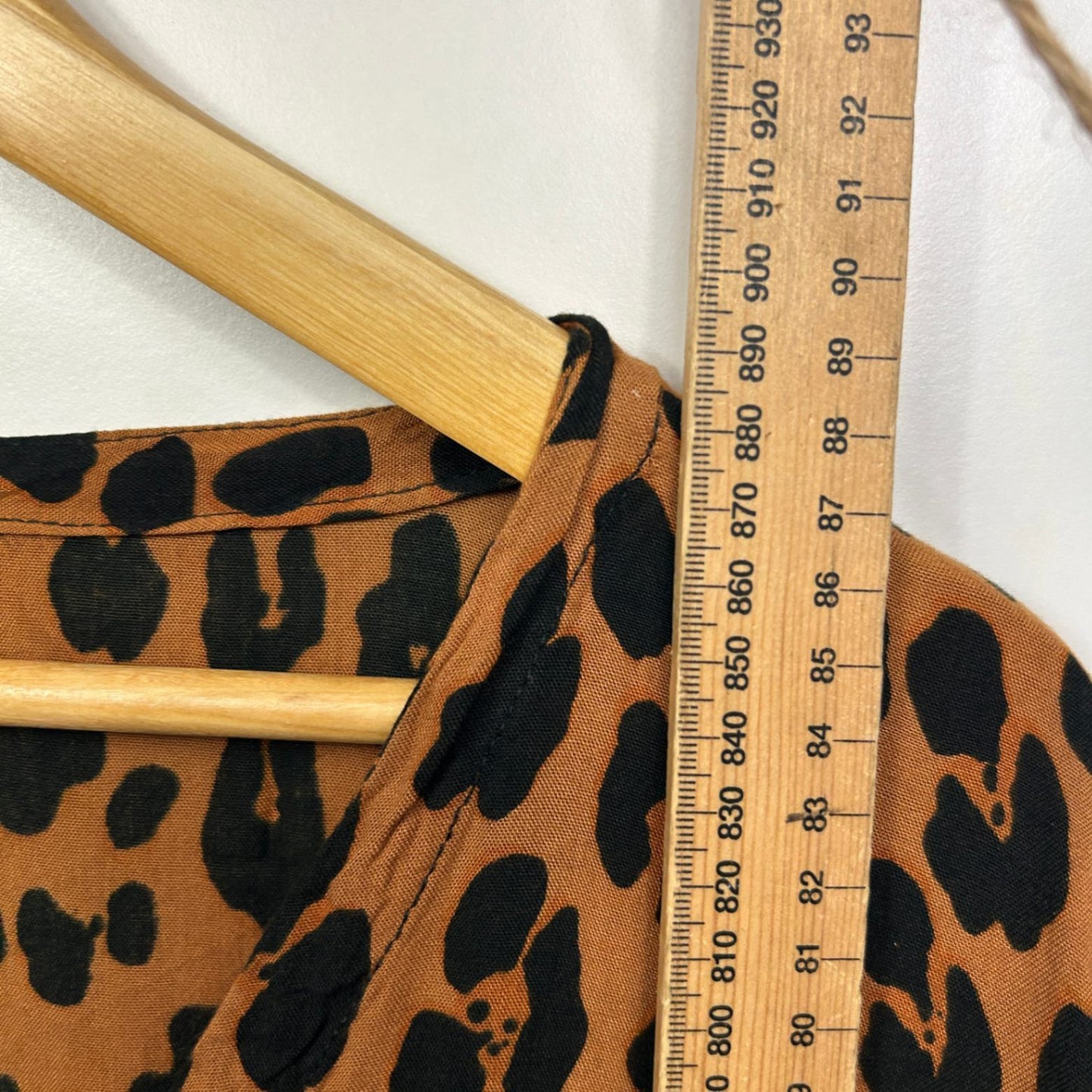 Animal Print Smock Dress Size 18 20 XXL  Rayon Short Sleeve