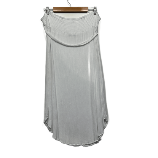 Katies Midi Skirt Size 16 White Viscose Belt