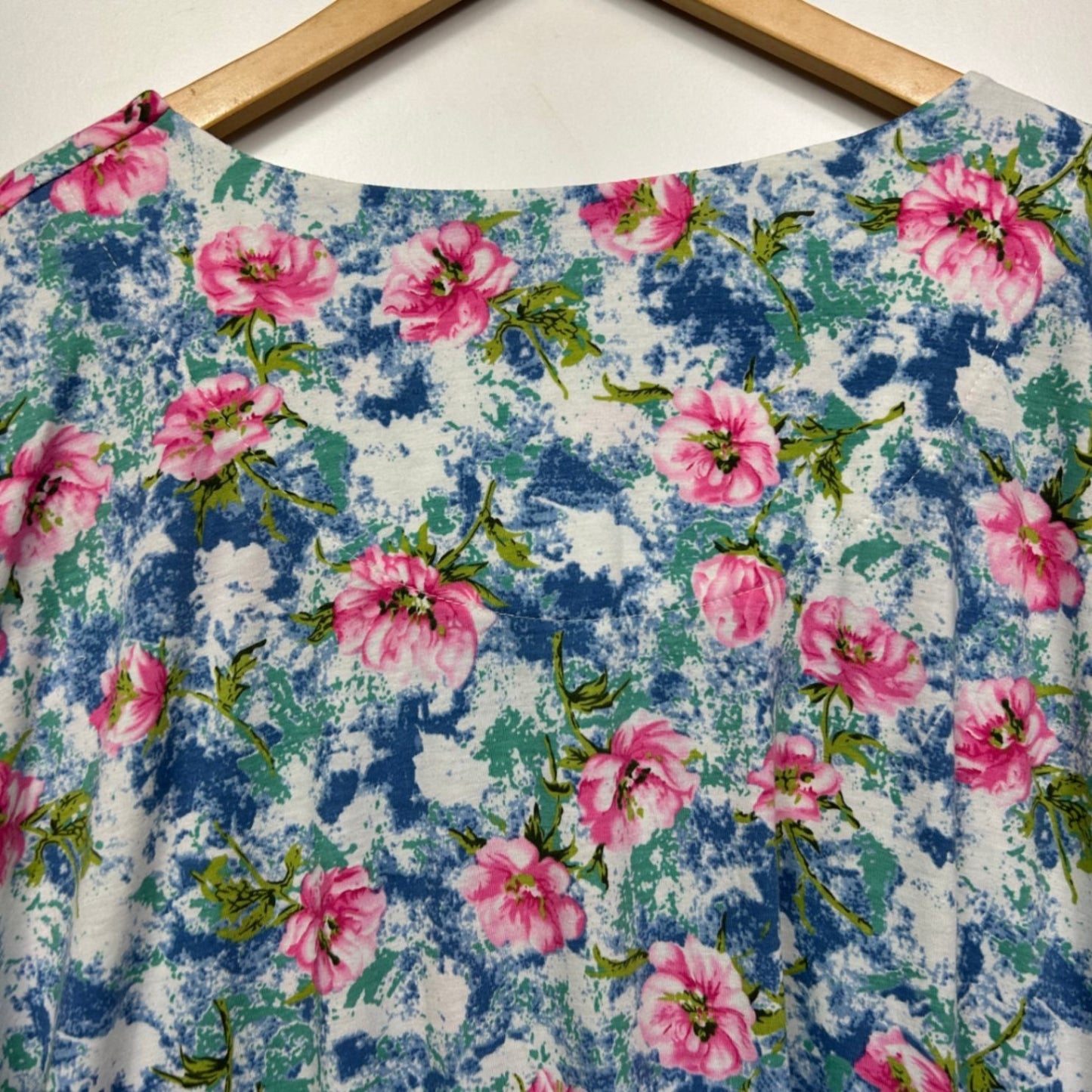 Hodgson Maxi Dress Size 36 Short Sleeve Multicoloured Floral Midi Length