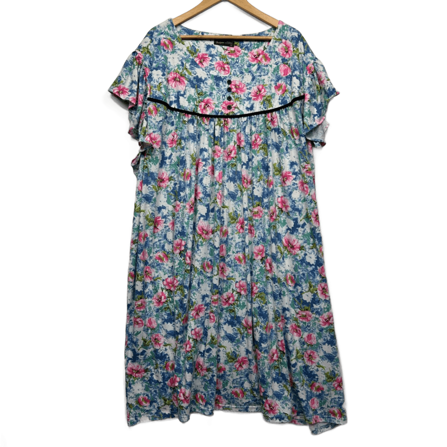Hodgson Maxi Dress Size 36 Short Sleeve Multicoloured Floral Midi Length