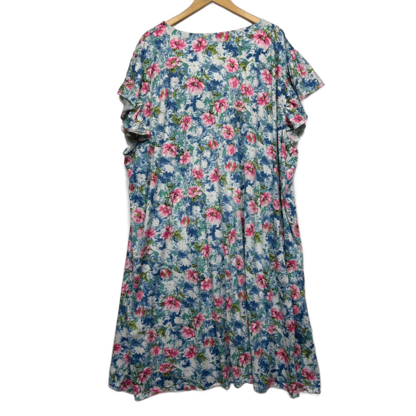 Hodgson Maxi Dress Size 36 Short Sleeve Multicoloured Floral Midi Length