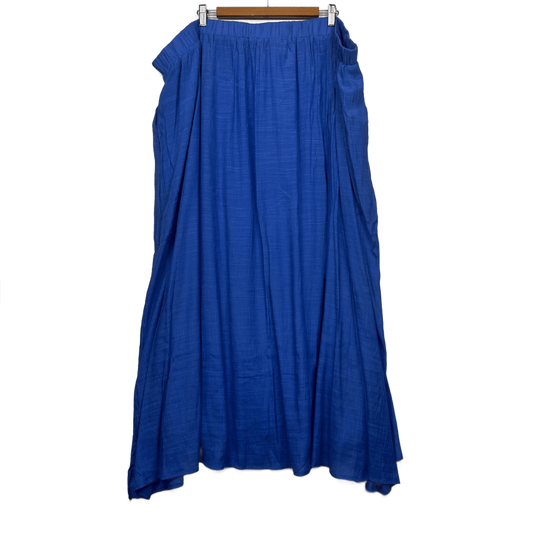 Hodgson Maxi Skirt Size 36 38 Blue Pockets Long Length