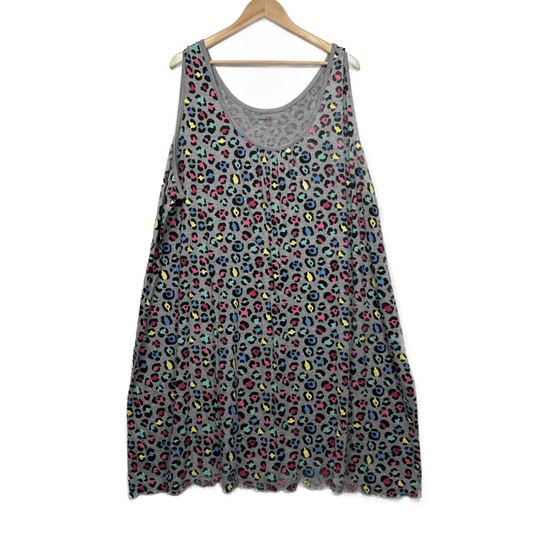 Avenue Body Plus Size Nightie Size 30 32 Multicolour Leopard Print Sleep