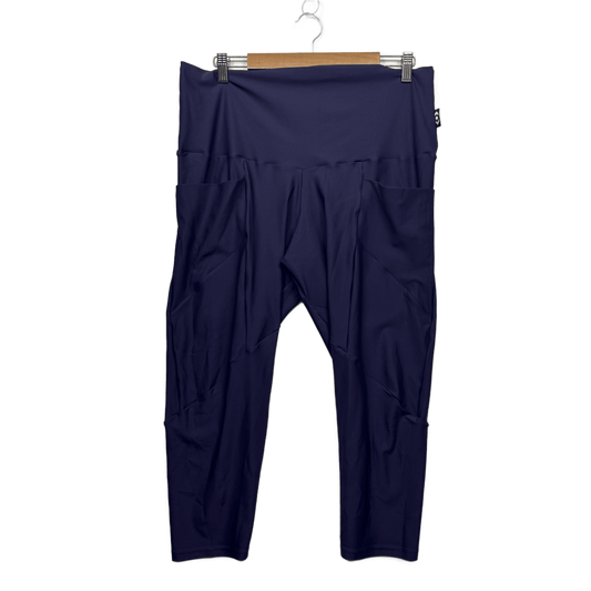 exoticathletica Leggings Size 2XL 18 20 Purple Pockets Soft Capri Cropped