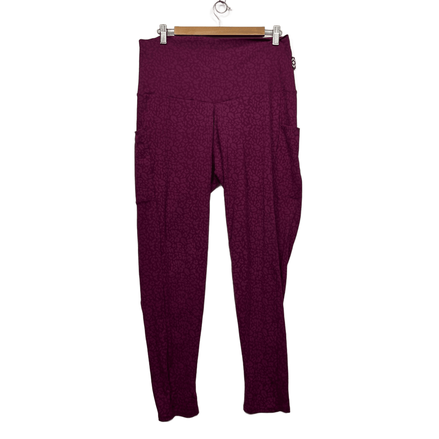 exoticathletica Leggings Size 2XL 18 20 Pink Pockets Soft Capri
