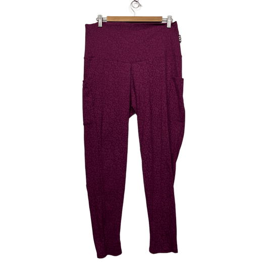 exoticathletica Leggings Size 2XL 18 20 Pink Pockets Soft Capri