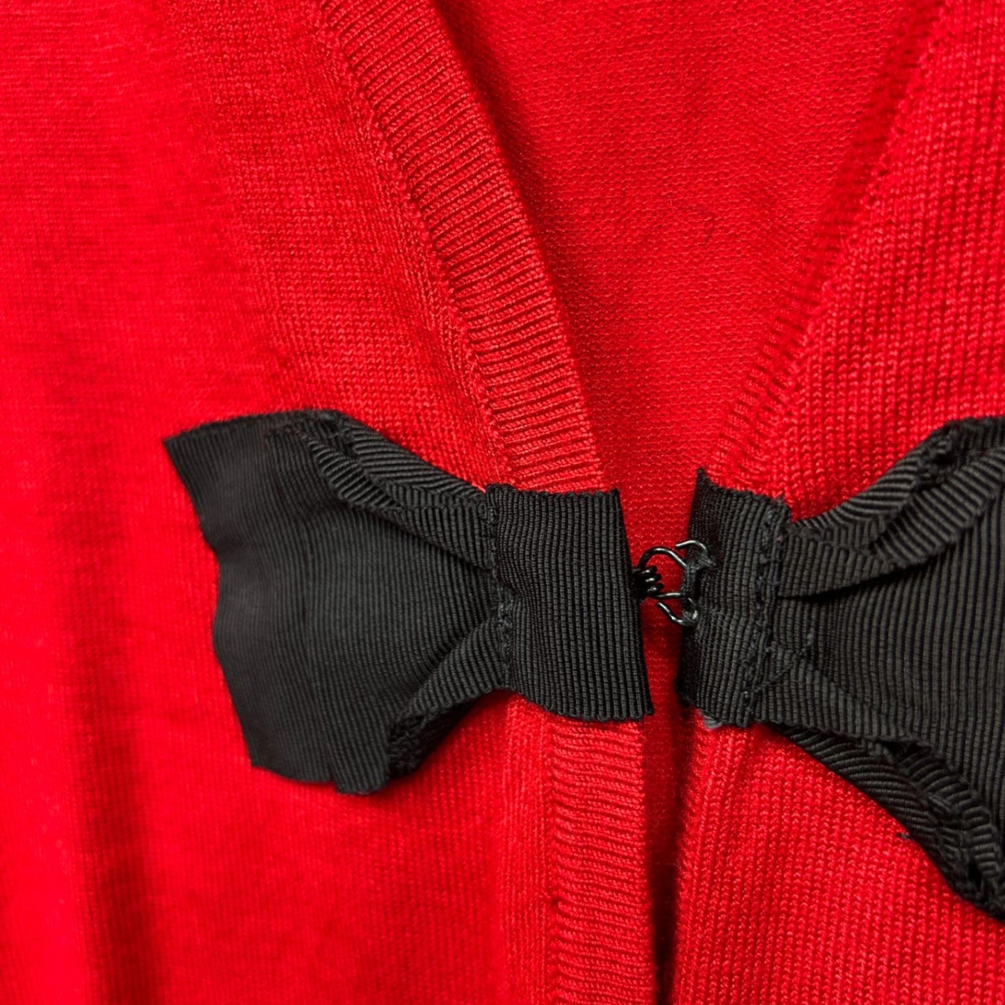 City Chic Cardigan Size 22 XL Plus Red Long Sleeve Knit Top
