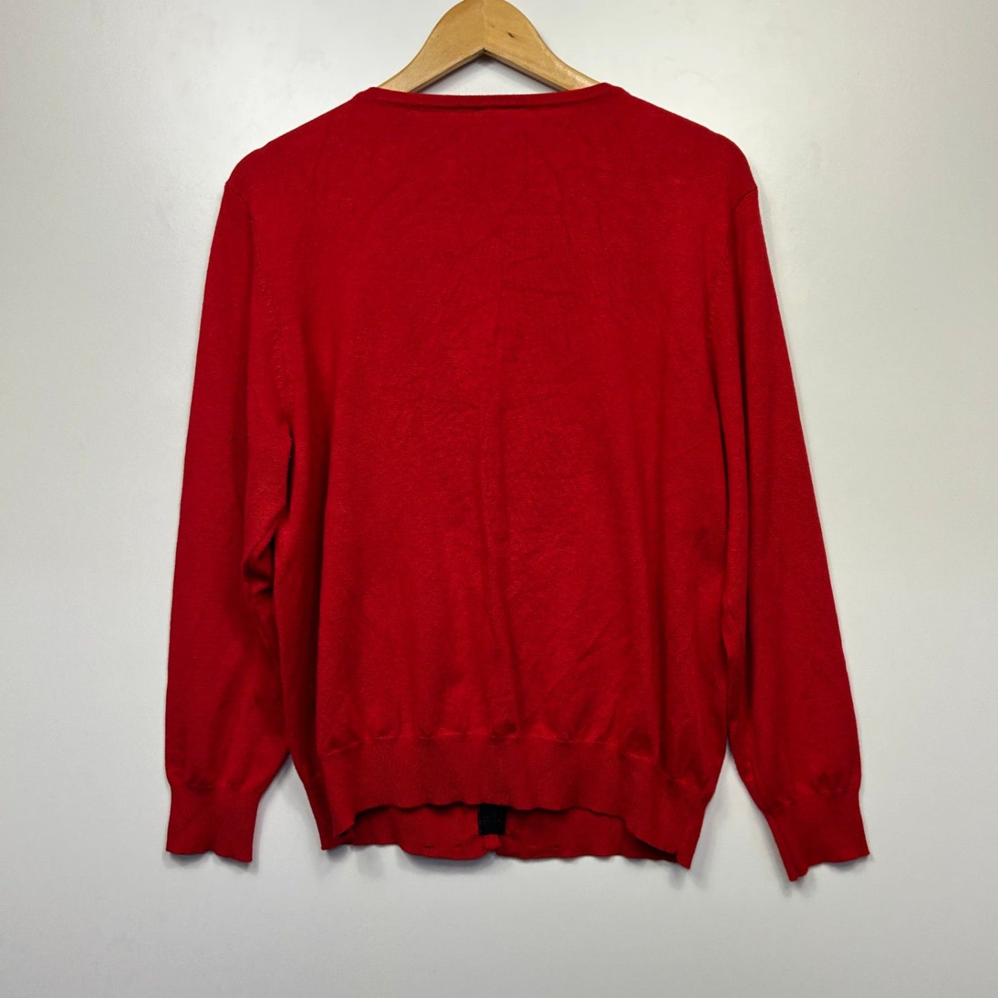 City Chic Cardigan Size 22 XL Plus Red Long Sleeve Knit Top