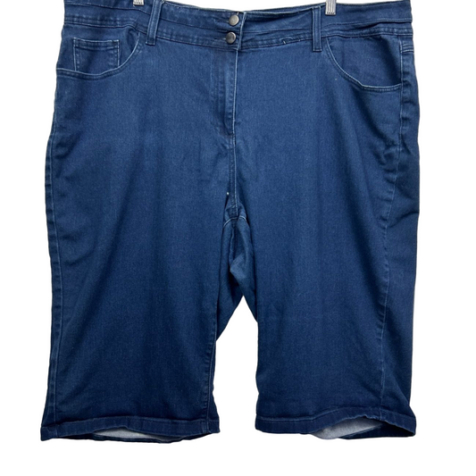 Beme Denim Shorts Size 24 Plus Pockets Blue