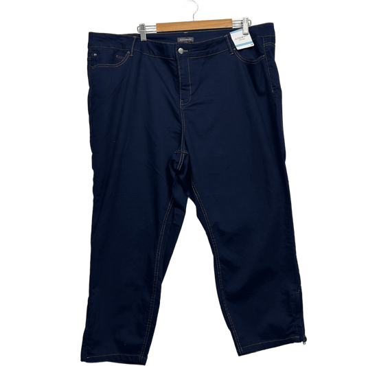 Autograph Ankle Grazer Denim Jeans Size 24 Plus Dark Wash New