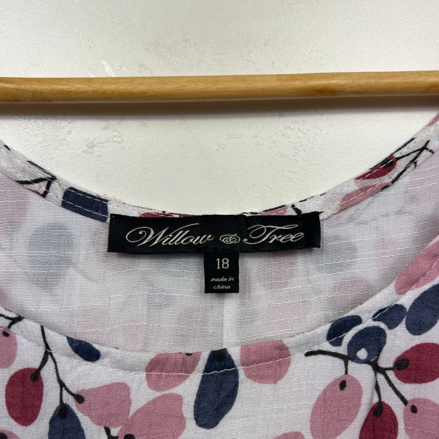 Willow Tree Maxi Dress Size 18 Sleeveless Multicoloured Lined Pockets Cotton Blend