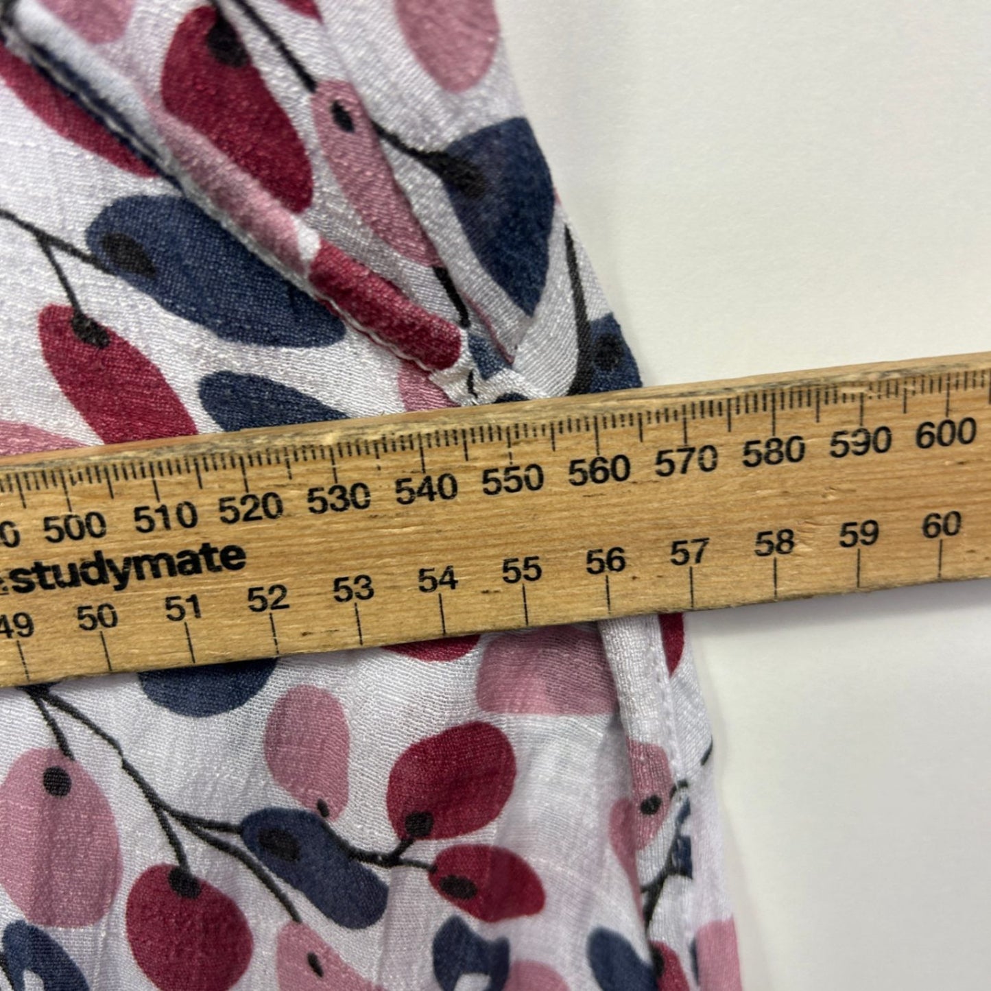 Willow Tree Maxi Dress Size 18 Sleeveless Multicoloured Lined Pockets Cotton Blend