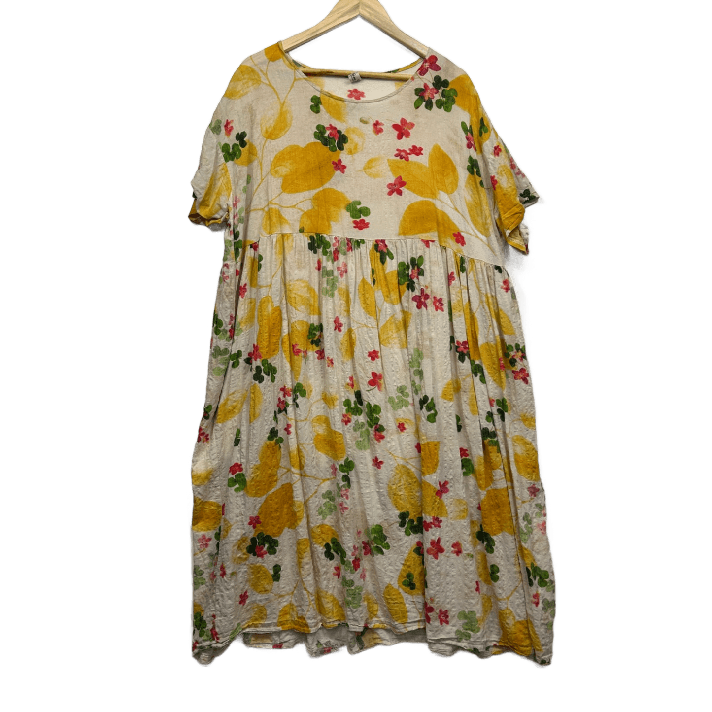 Maxi Dress Size 20 22 Short Sleeve Midi Length Pockets Lightweight
