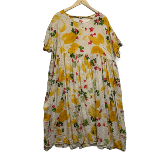 Maxi Dress Size 20 22 Short Sleeve Midi Length Pockets Lightweight
