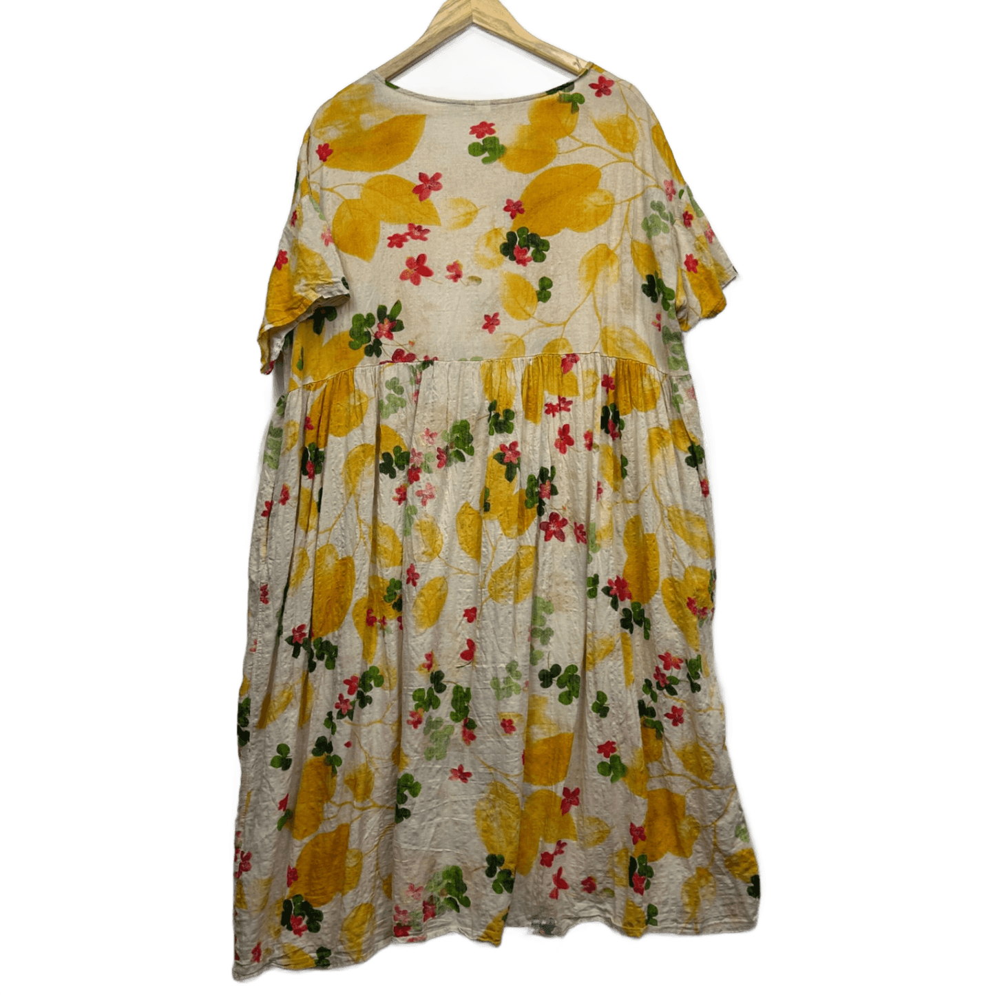 Maxi Dress Size 20 22 Short Sleeve Midi Length Pockets Lightweight
