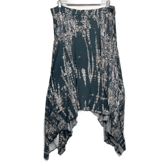 Emerge Tie Dye Skirt Size 16 Stretch Handkerchief Hem Soft Casual