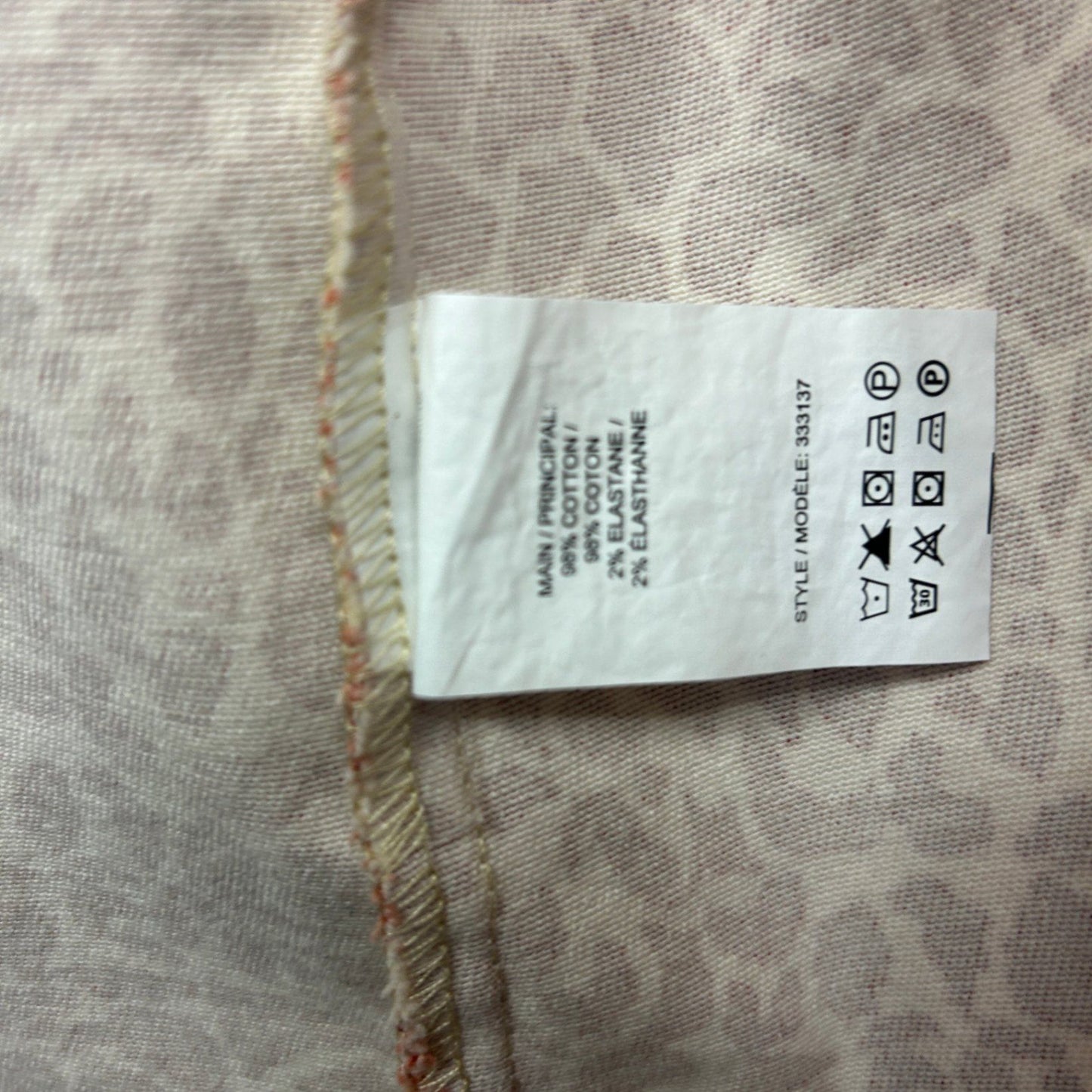 New Sara Womens Jacket Size 26 Animal Print Tan Long Sleeve Heavy Cotton Pockets