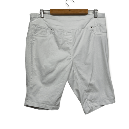 Rivers Shorts Size 14 White Pull On Casual