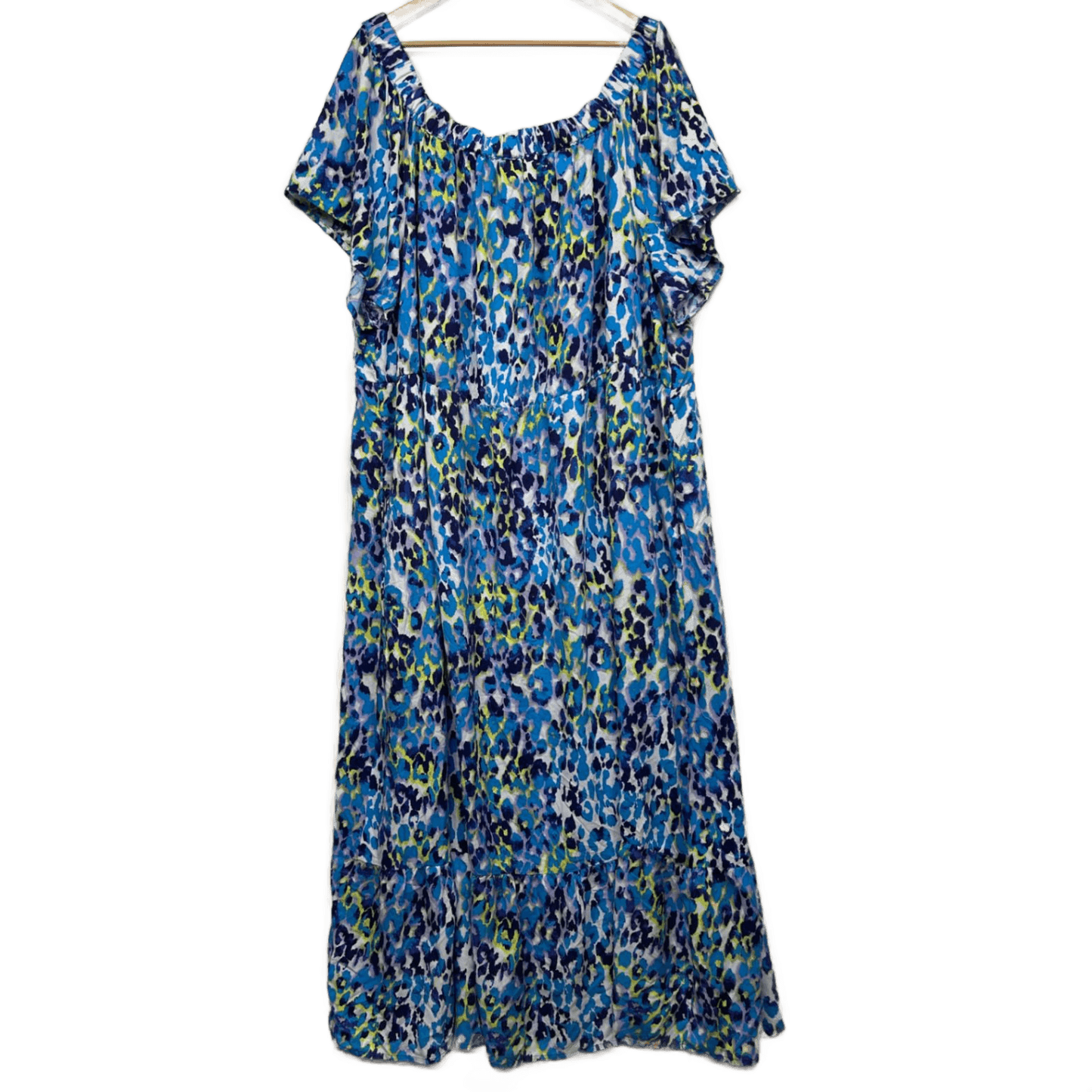 New Autograph Maxi Dress Viscose Short Sleeve Maxi Off the Shoulder Size 26