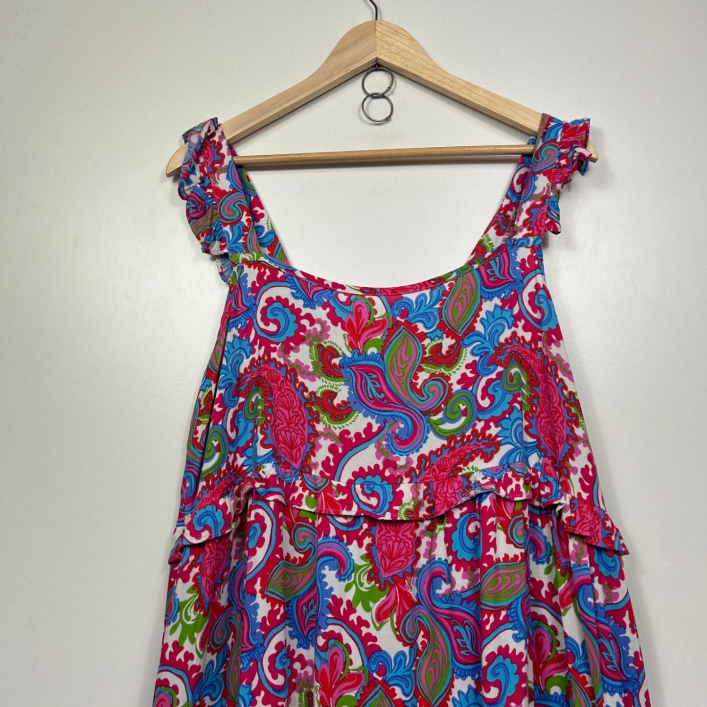 Label of Love Maxi Dress Size 14 Large Multicoloured Sleeveless Paisley Print