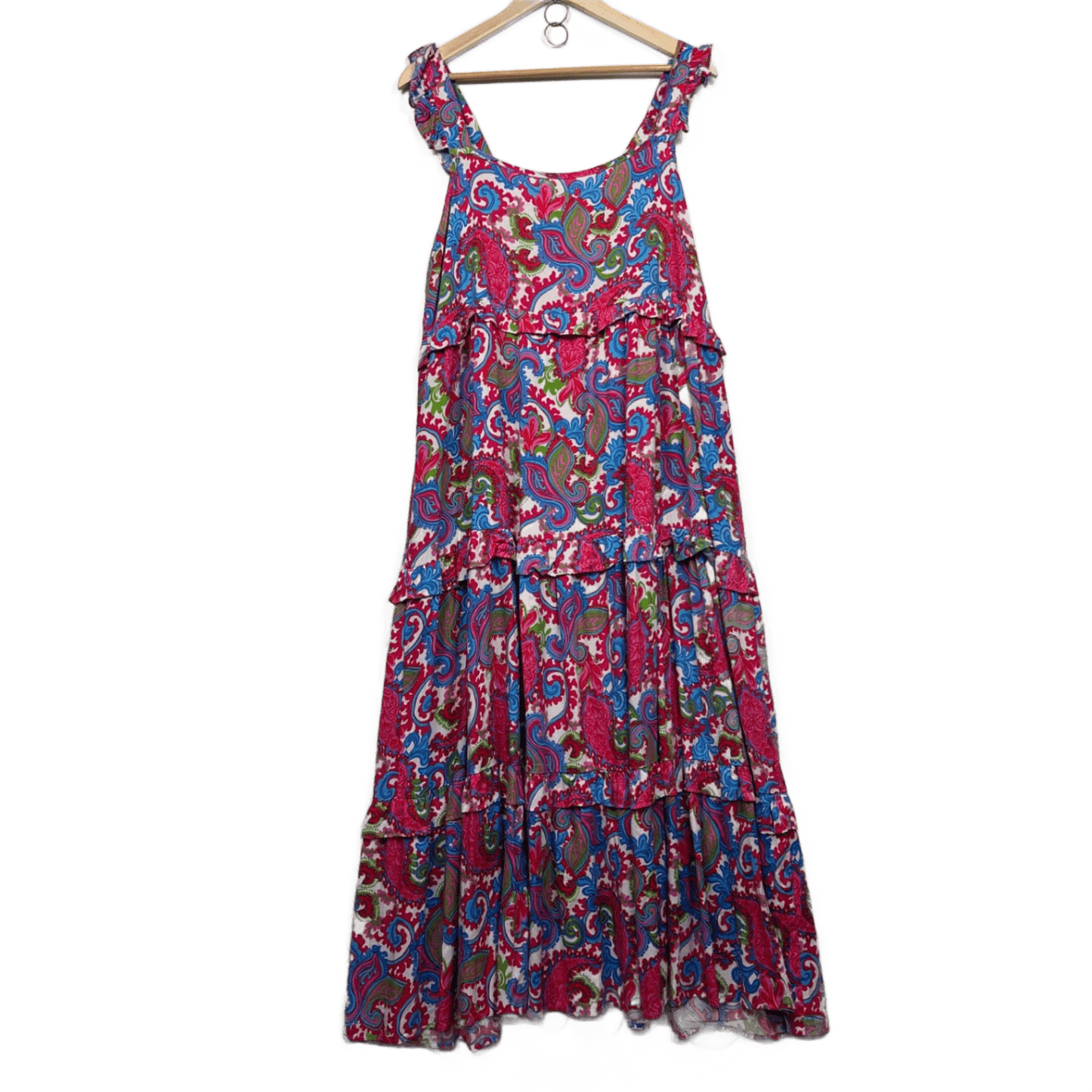 Label of Love Maxi Dress Size 14 Large Multicoloured Sleeveless Paisley Print