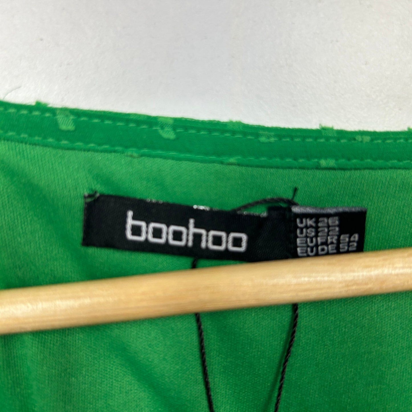 New Boohoo Long Sleeve V-Neck Oversized Sleeve Top Blouse Size 26