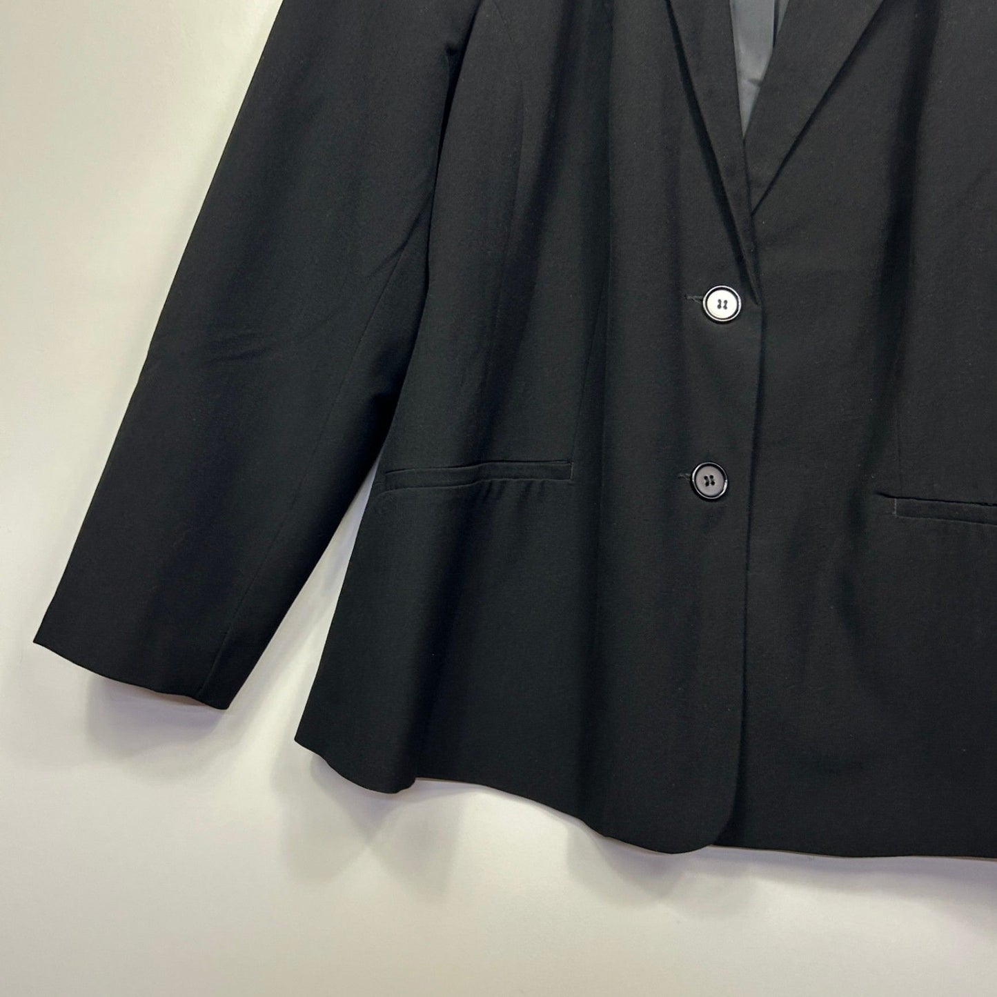 Autograph Black Blazer Jacket Size 22 Plus Long Sleeve