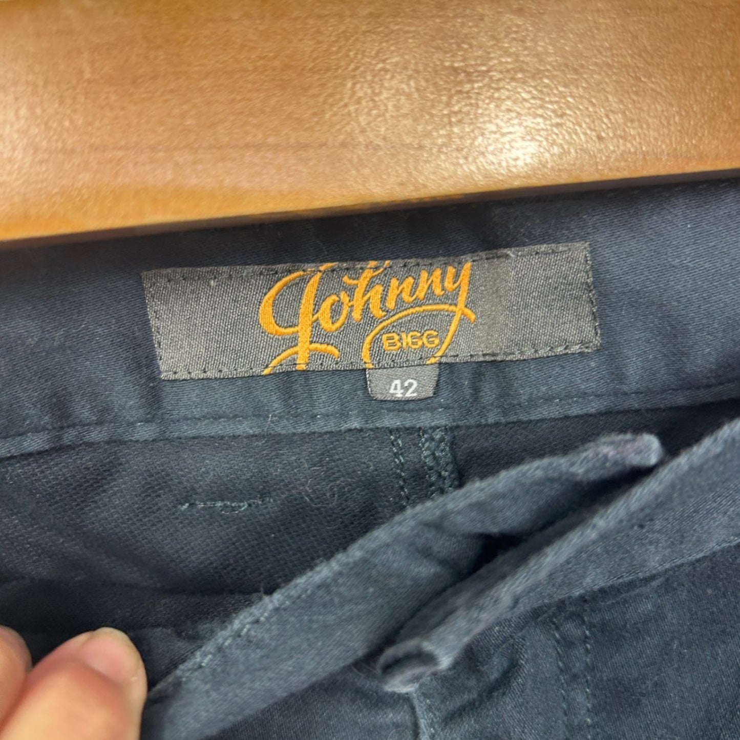 Johnny Bigg Chinos Pants Trousers Size 42 Navy Pockets Casual