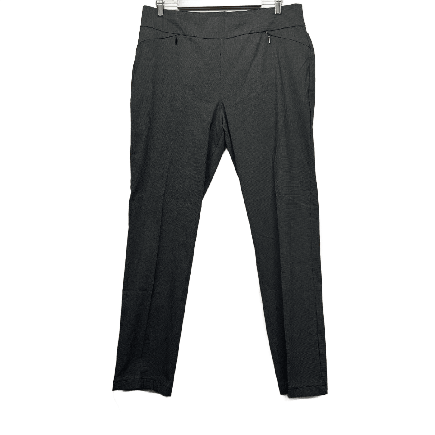 Noni B Black White Check Slim Leg Trousers Pull On Pants Size 16 XL