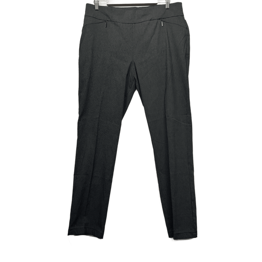 Noni B Black White Check Slim Leg Trousers Pull On Pants Size 16 XL