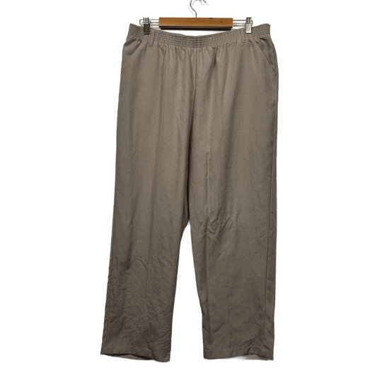 Millers Pants Trousers Size 18 Taupe Elastic Waist Trousers Relaxed Straight Leg