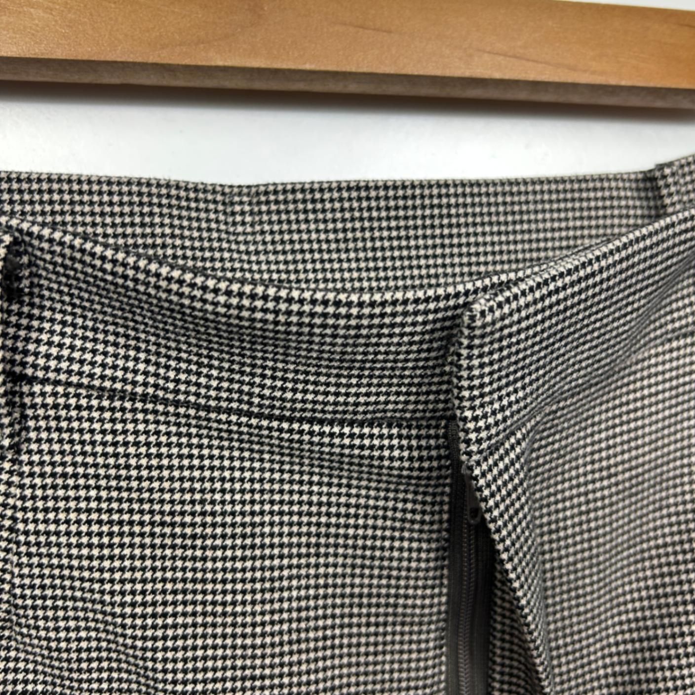 UNIQLO Pants Size 14 Large Houndstooth Check Pockets Zip Fly *Altered